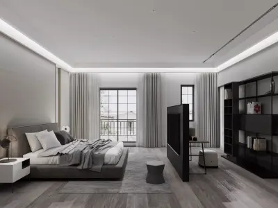 bedroom interior 3D model