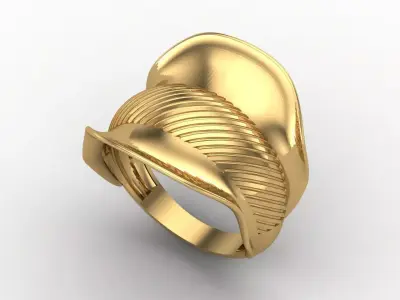 Women Plain Ring STL Models Womens Ring 3dmodels 3D print model 3D print model 38