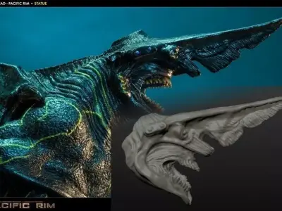 KAIJU from a movie Pacific Rim Free 3D print model