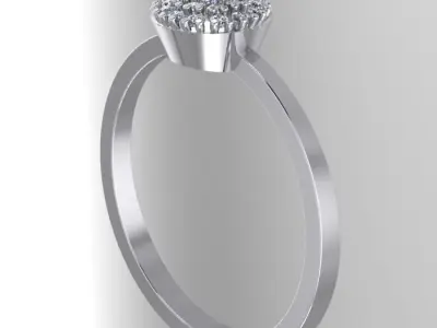 001 ring gold  3D print model