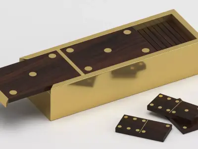 Decoration 23 Domino box 3D model