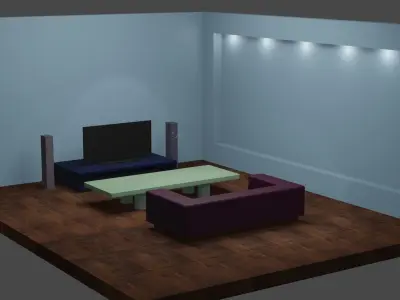 House layout 3D model