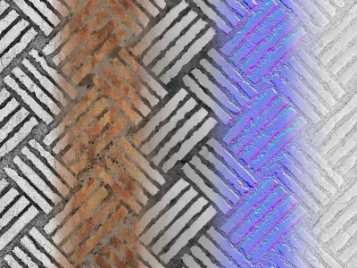 PBR Bricks 03 - Tileable 4K Texture - PBR  Texture