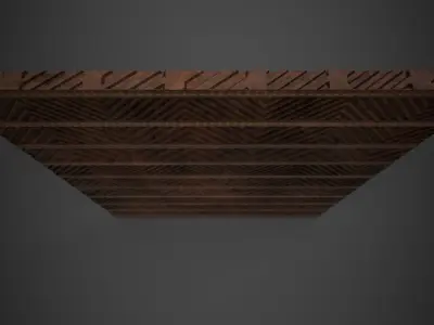 Pattern wall Low-poly 3D model