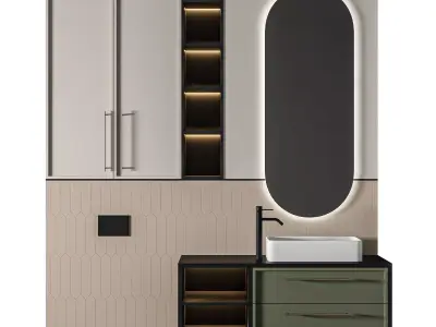 Luxury Bathroom 204 3D model