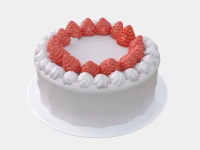 Cake take a bite 3D model