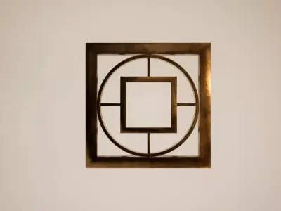 Bronze Wall Decoration 03 Free low-poly 3D model