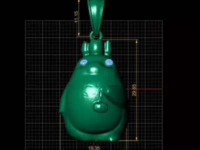 gold animal pendant 3D printable model   3D print model