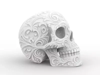 Ornate Skull 3D Printable 3D print model