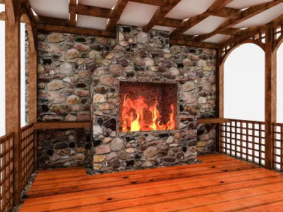 garden camellia 05 Low-poly 3D model