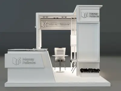Booth Exhibition Stand a 652a 3D model