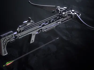 Survival Crossbow Low-poly 3D model