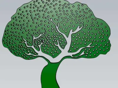 Wonderful Artificial Tree Home and Garden Outdoor Lawn Decor 3D model