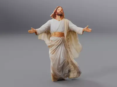 statue of jesus christ 3D model