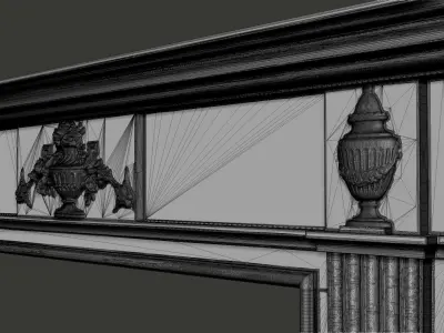 Georgian style fireplaces series No4 3D model