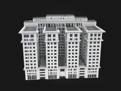 Urban Majesty Modern Skyscraper Model 3D model