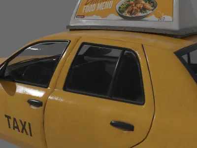 Classic Taxi 3D model