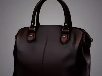 Leather Handbag 3D model