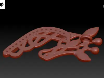 pendant giraffe 3D print model