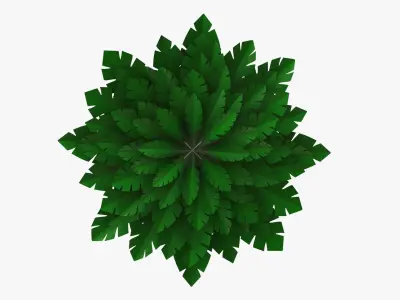 Christmas fir tree stylized 01 3D model