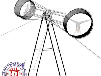 Wheel of death2 3D model