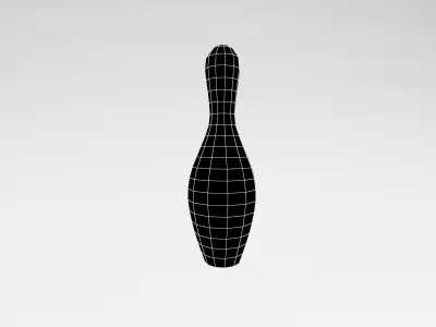 Bowling Pin v1 005 Low-poly 3D model