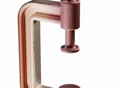 Rusty Clamp Low-poly 3D model