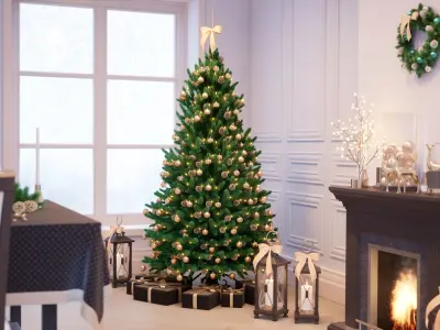 Unreal Engine 4 Christmas Decor Asset Pack Low-poly 3D model