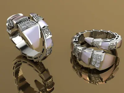 Bvlgari Snake Serpenti Ringa  3D print model