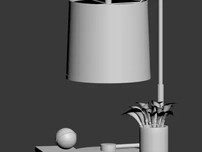 Swing Table Lamp Circa Lighting 3D model