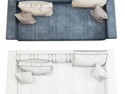 juliette italian sofa 3D model