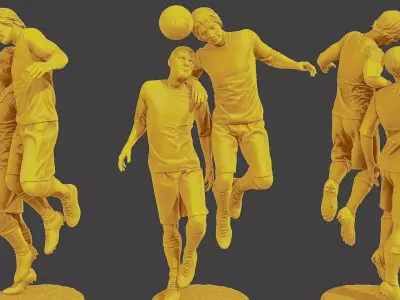 Soccer Player SP 031 032 3D print model