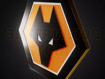 Wolverhampton Wanderers FC logo - Cinematic - 3D print 3D model
