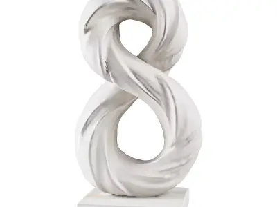 Abstract sculpture 2 Low-poly 3D model