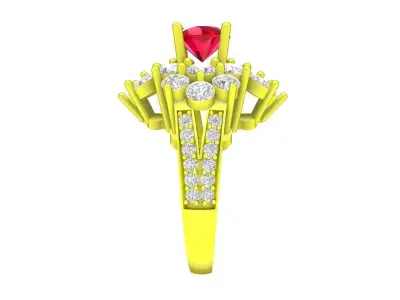 A6531 Luxury Diamond Women Fashion Ring 3D print model