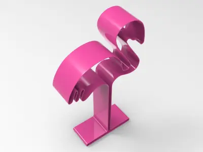 Flamingo Decor Low-poly 3D model