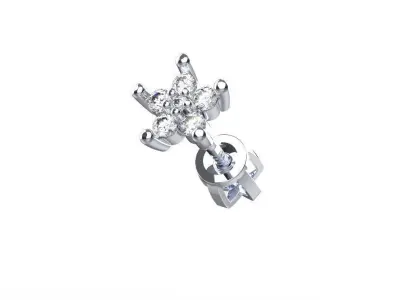 N-0001 star shaped object 3D print model