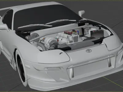 Toyota Supra MK4 3D Model 3D model