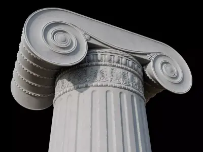 corint column A 3D model