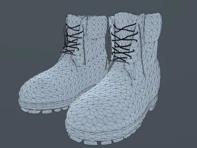 TIMBERLAND STYLISED SHOES PBR Low-poly 3D model