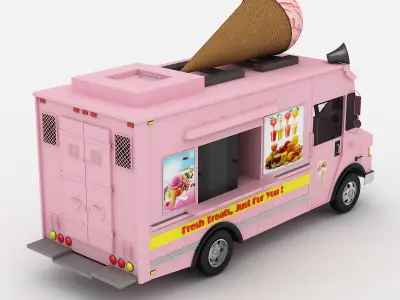 Ice Cream Truck 3 3D model