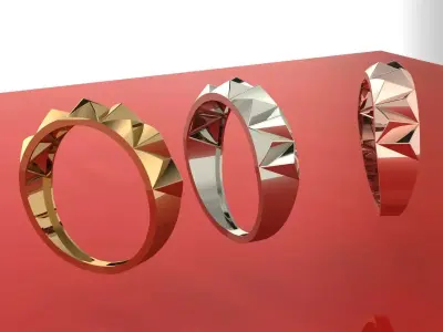 ring triangular 3D print model