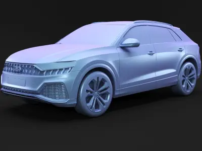 Modern German SUV 3D model