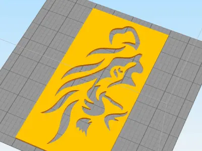 LION HEAD WALL ART 3D print model