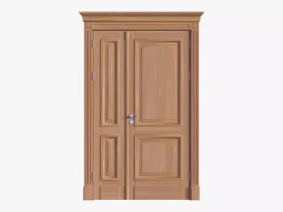 Door classic double 05 3D model