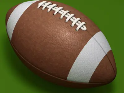 American Football Ball 3D model