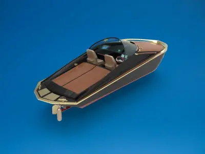 motor boat yacht 3D model