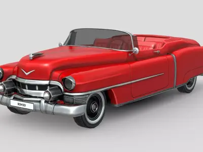 Cadillac Eldorado 1953 Low-poly 3D model