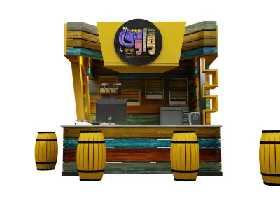Booth Exhibition Stand a156  3D model