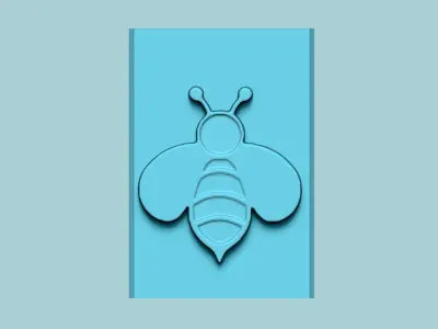 Stamp 41 - Bee - Fondant Decoration Maker Toy 3D print model